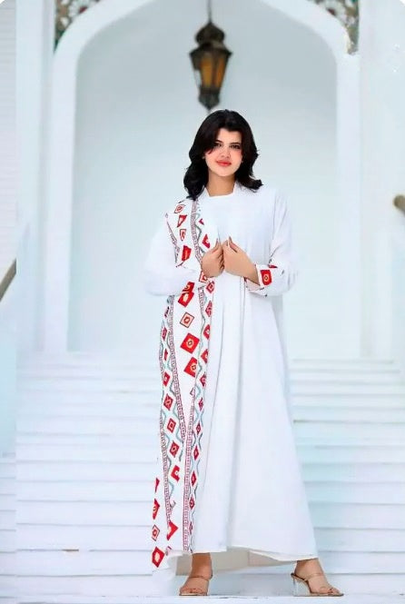 2025 SBH Kaftan 2PCs Set White