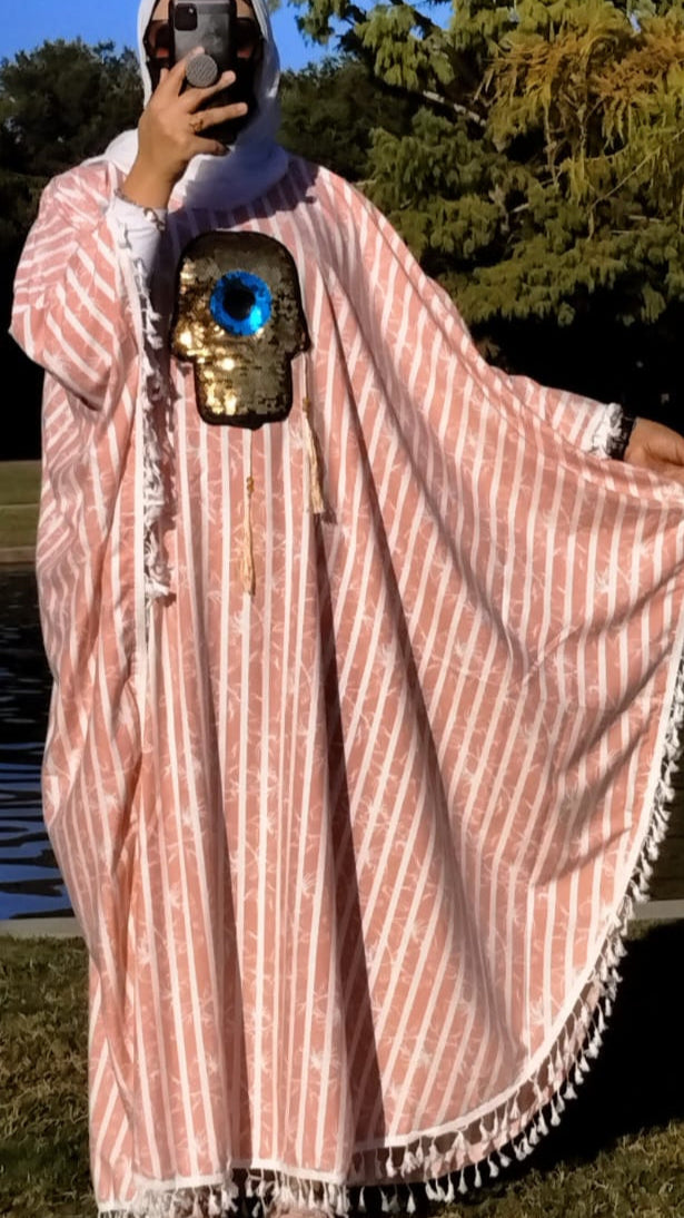 Sinai Egyptian Oversized Cotton Embroidery Abaya - USA Hijab World