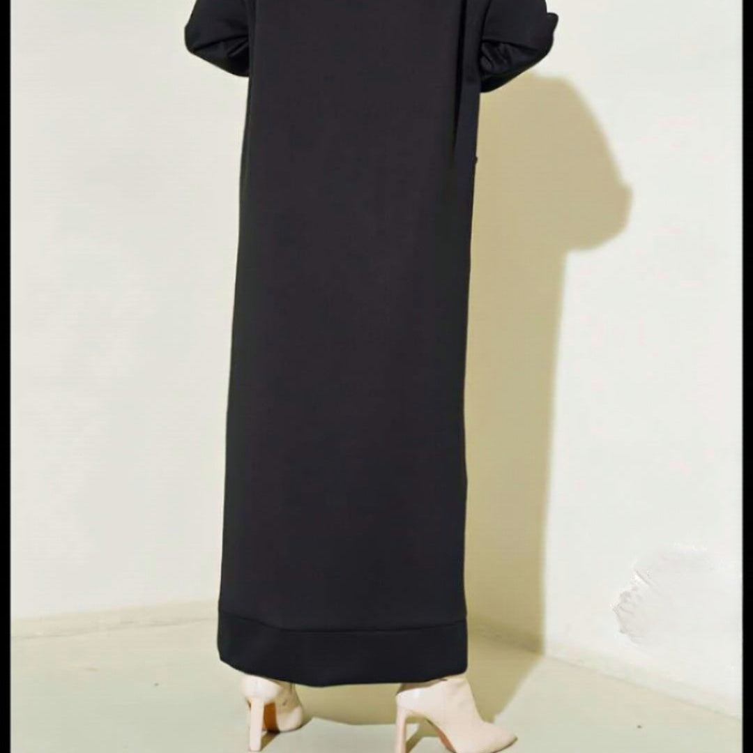 Turkish Pocket Hooded Scuba Dress - USA Hijab World
