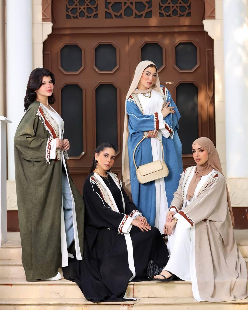 Hand Made Linen Kaftan 2 PCs Set
