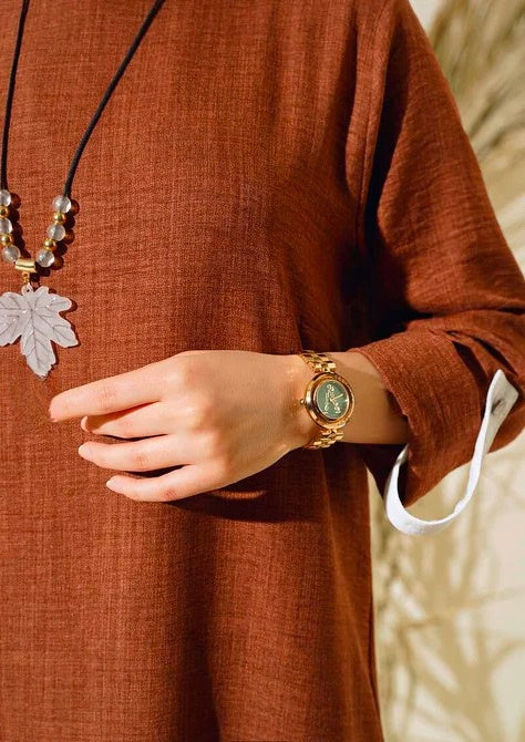 Turkish Dress 3 Piece Set Magenta Brown