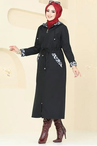 Turkish Trench coat Black - USA Hijab World