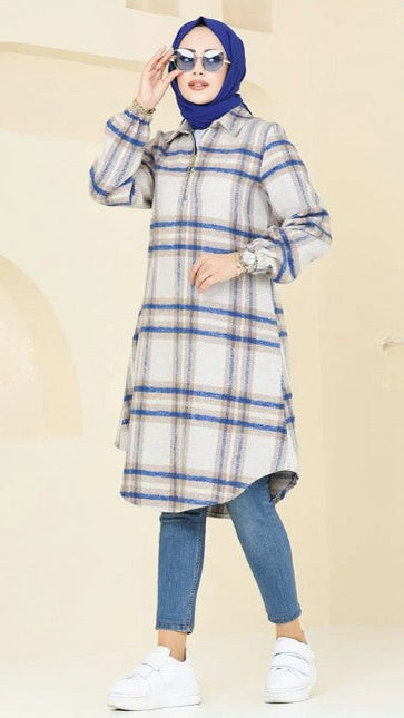 Turkish Long Tunic Saxe - USA Hijab World