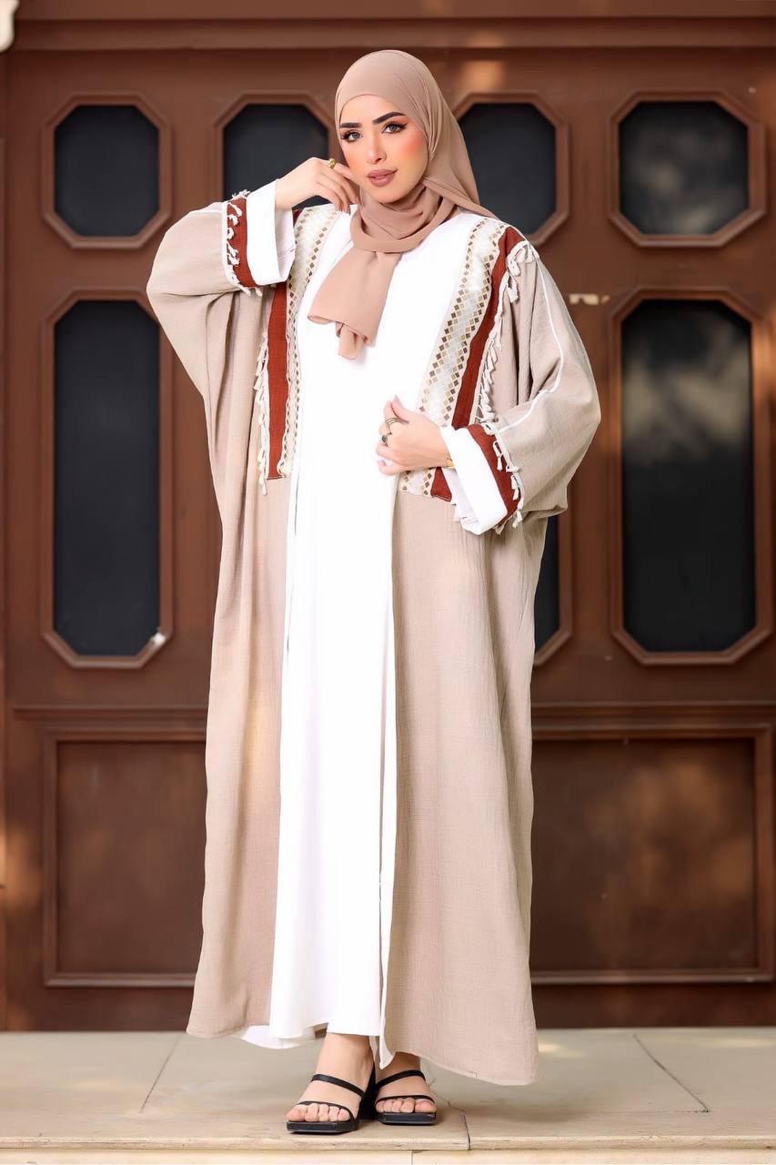 Hand Made Linen Kaftan 2 PCs Set
