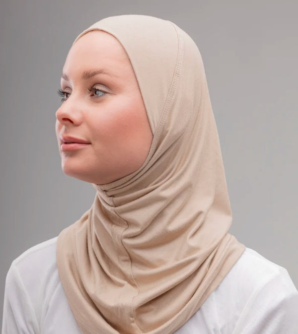Le Voile Egyption Cotton Lycra 1PC Under scarf Beige