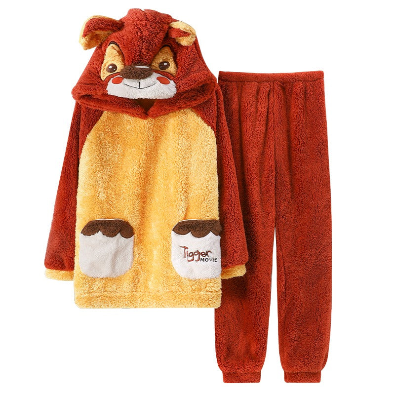 Winter Warm Thick Oversize Zippered Pajama Pink - USA Hijab World