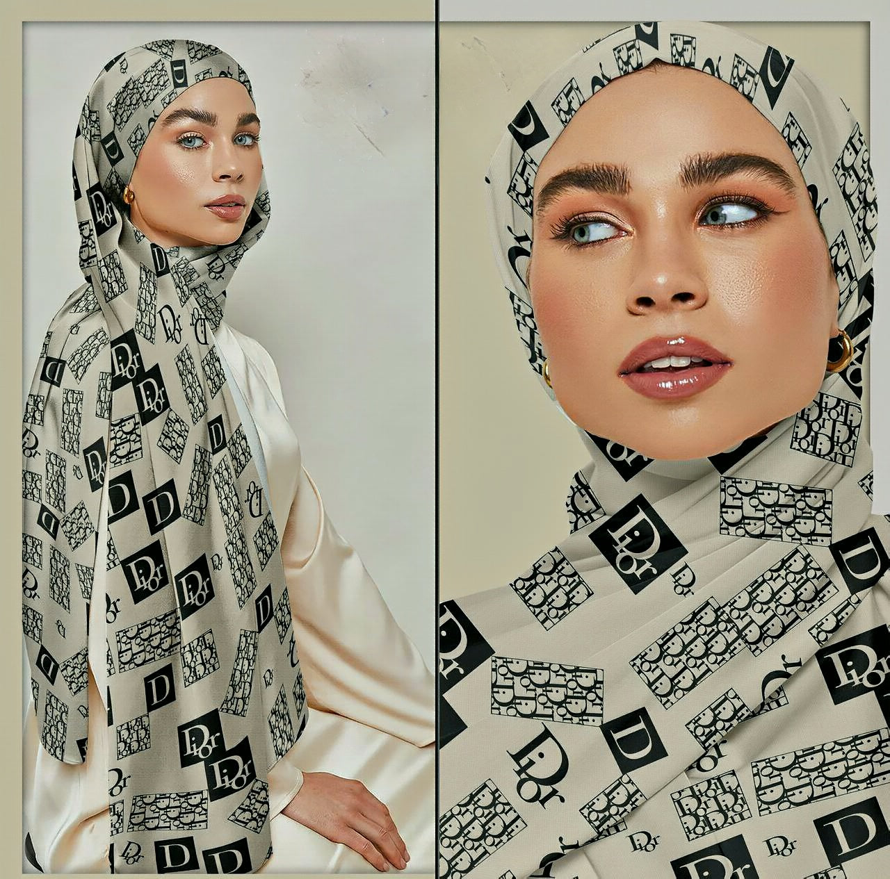 Printed Crepe Chiffon Hijab