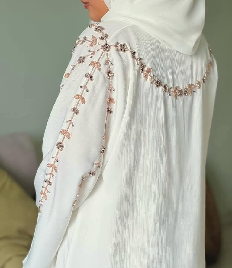 Handmade Dubai Abaya with Hijab in Premium Zoom Fabric