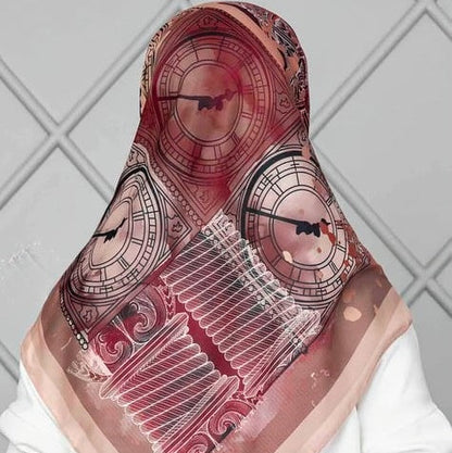 Turkish Mixed Patterned Square Scarf - USA Hijab World
