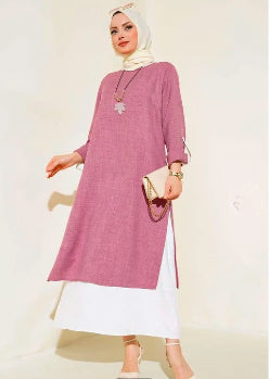 Turkish Dress 3 Piece Set Magenta Purple