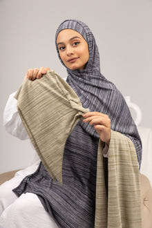 Cotton Lycra Shawl with Tie Back Cap Collection