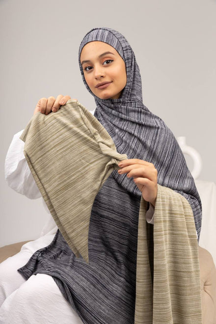 Cotton Lycra Shawl with Tie Back Cap Collection