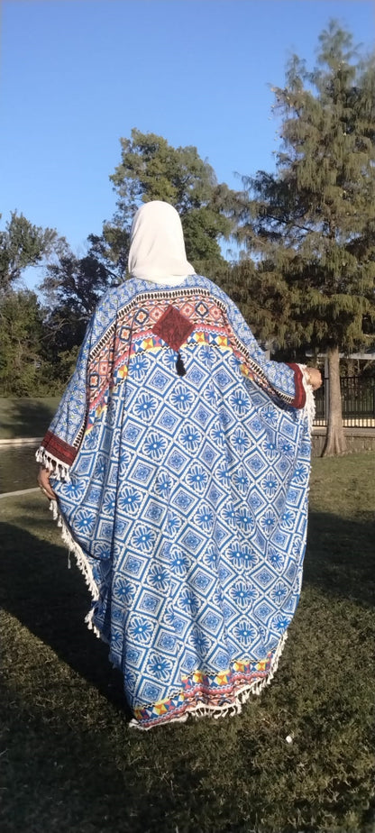 Sinai Egyptian Oversized Cotton Embroidery Abaya - USA Hijab World