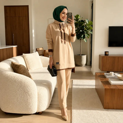 Turkish Modest Outfit Tunnel 2PCs Set