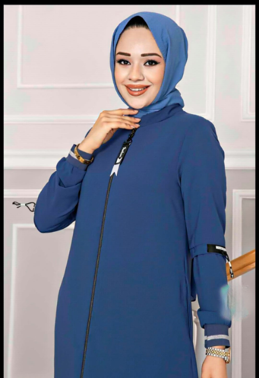 Turkish Hijab Abaya with Elastic Sleeves - USA Hijab World