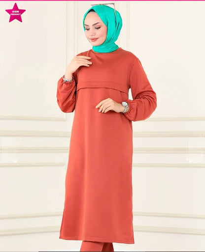 Turkish Long Sleeve Tunic + Pant - USA Hijab World