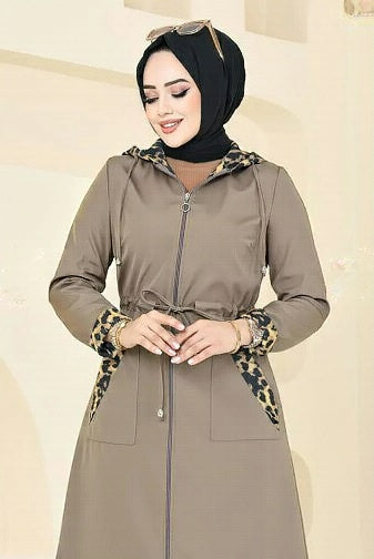 Turkish Trench coat Brown - USA Hijab World