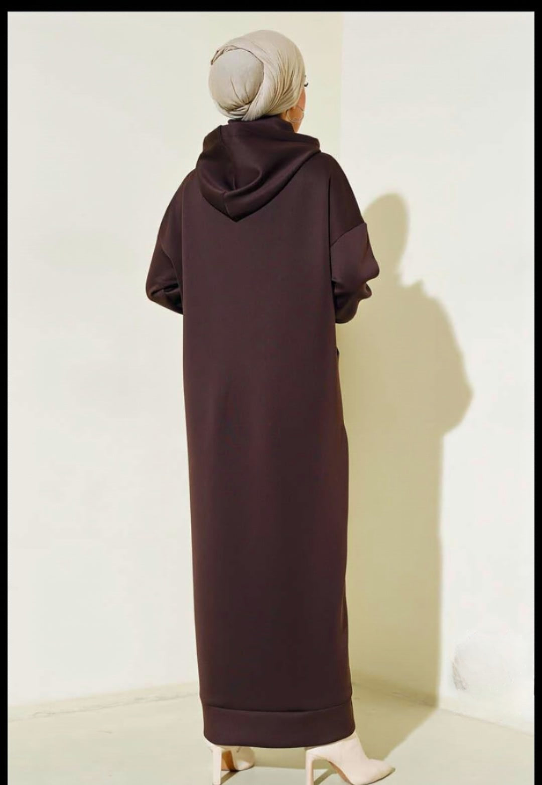 Turkish Pocket Hooded Scuba Dress - USA Hijab World