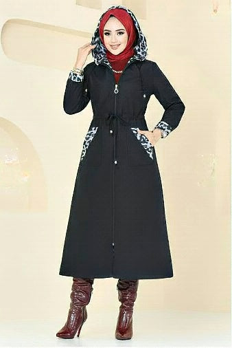 Turkish Trench coat Black - USA Hijab World