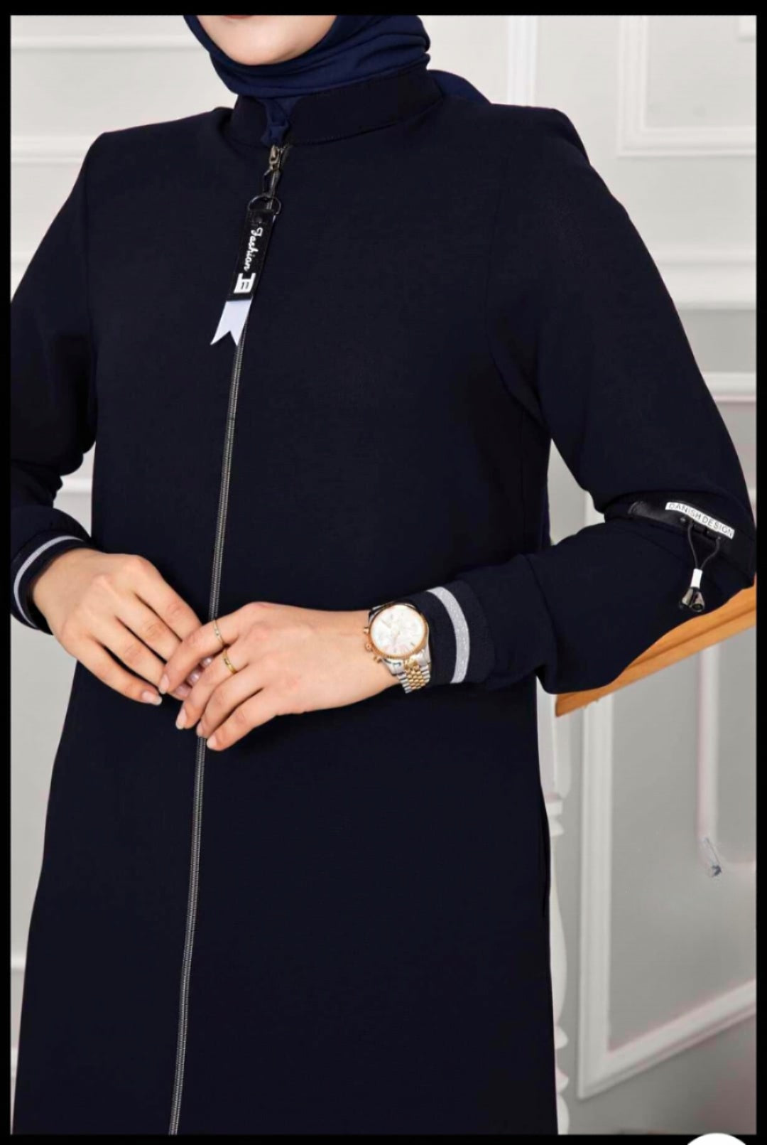 Turkish Hijab Abaya with Elastic Sleeves - USA Hijab World