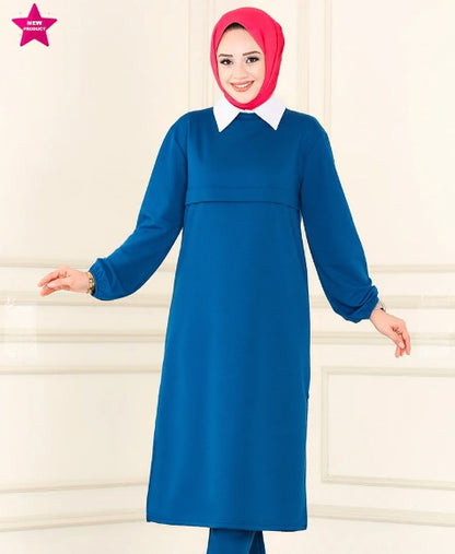 Turkish Long Sleeve Tunic + Pant - USA Hijab World