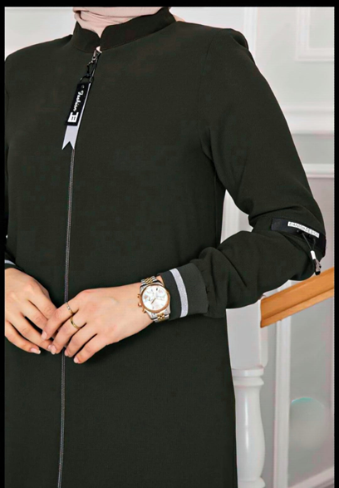 Turkish Hijab Abaya with Elastic Sleeves - USA Hijab World