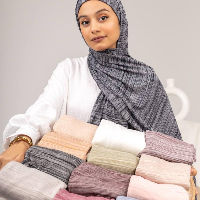 Cotton Lycra Shawl with Tie Back Cap Collection