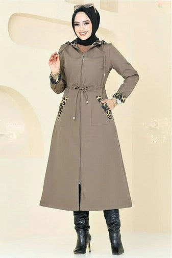 Turkish Trench coat Brown - USA Hijab World