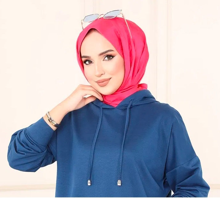 Turkish Hooded 2PCs Tunic + Pant - USA Hijab World