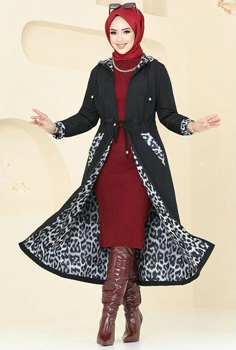 Turkish Trench coat Black - USA Hijab World