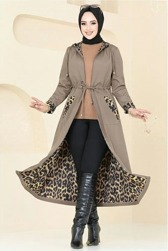 Turkish Trench coat Brown - USA Hijab World