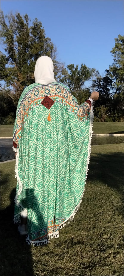 Sinai Egyptian Oversized Cotton Embroidery Abaya - USA Hijab World