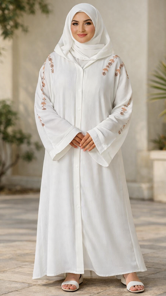 2 Piece Handmade Dubai Abaya with Hijab