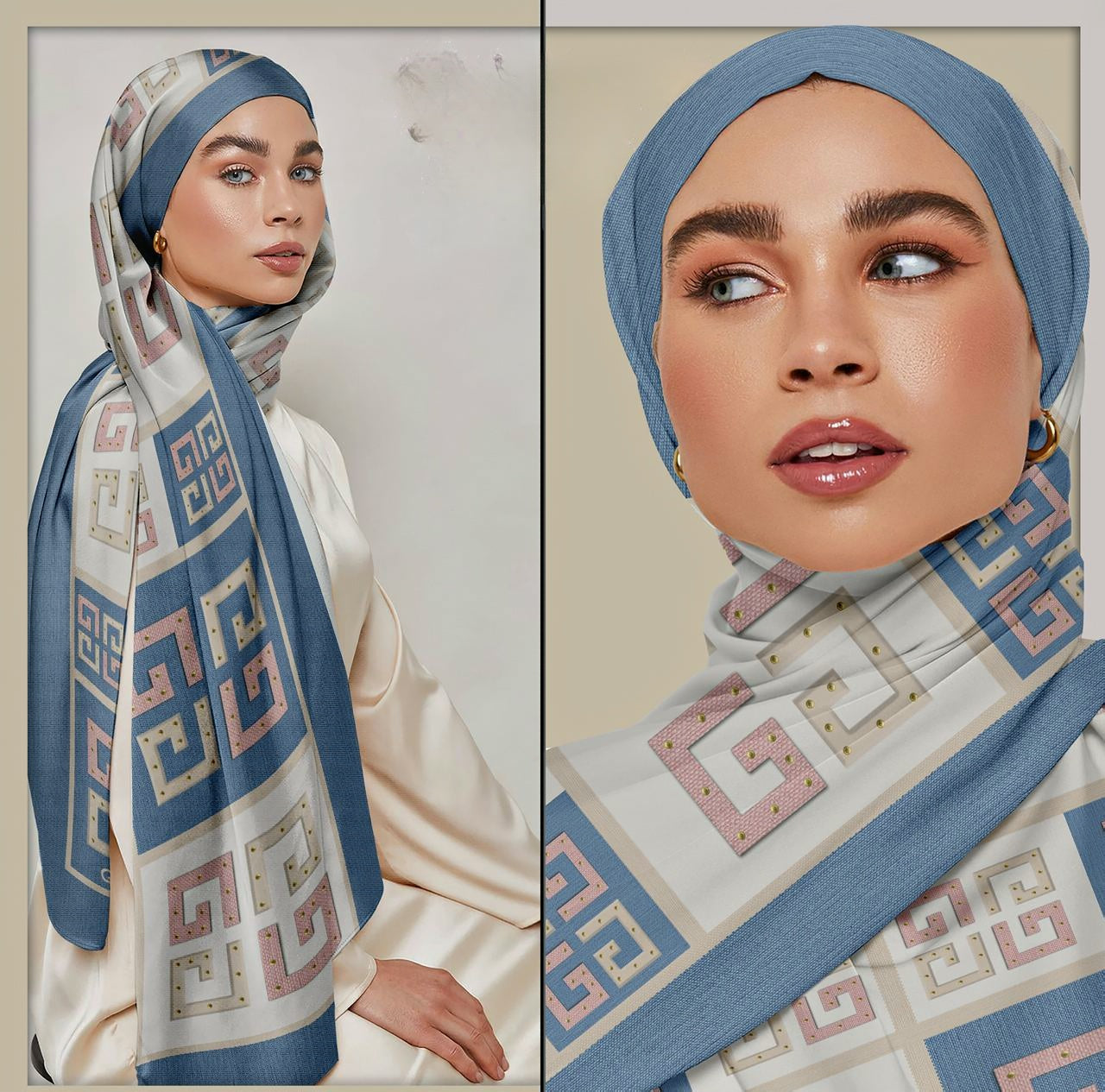Printed Crepe Chiffon Hijab