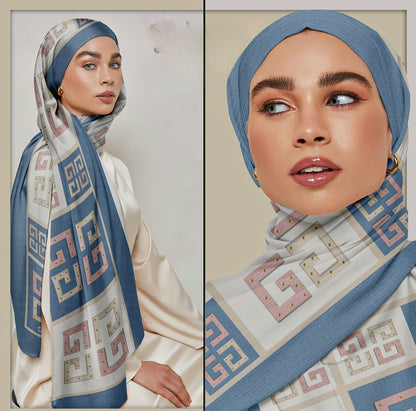 Printed Crepe Chiffon Hijab
