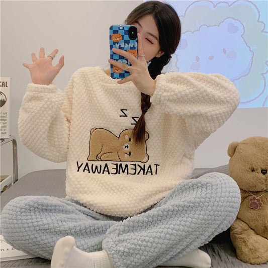 Winter Warm Thick Oversize Cartoon Sleepy Bear Pajama - USA Hijab World