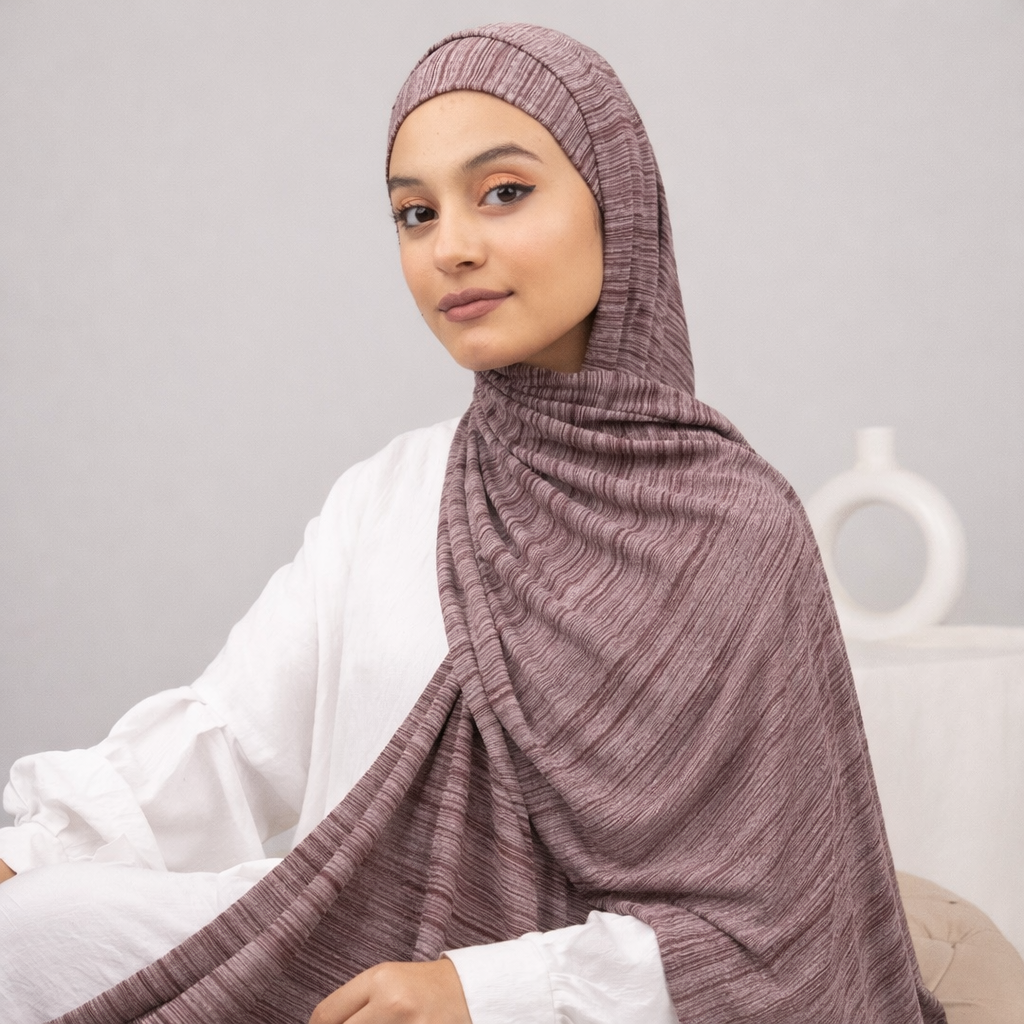 Cotton Lycra Shawl with Tie Back Cap Collection