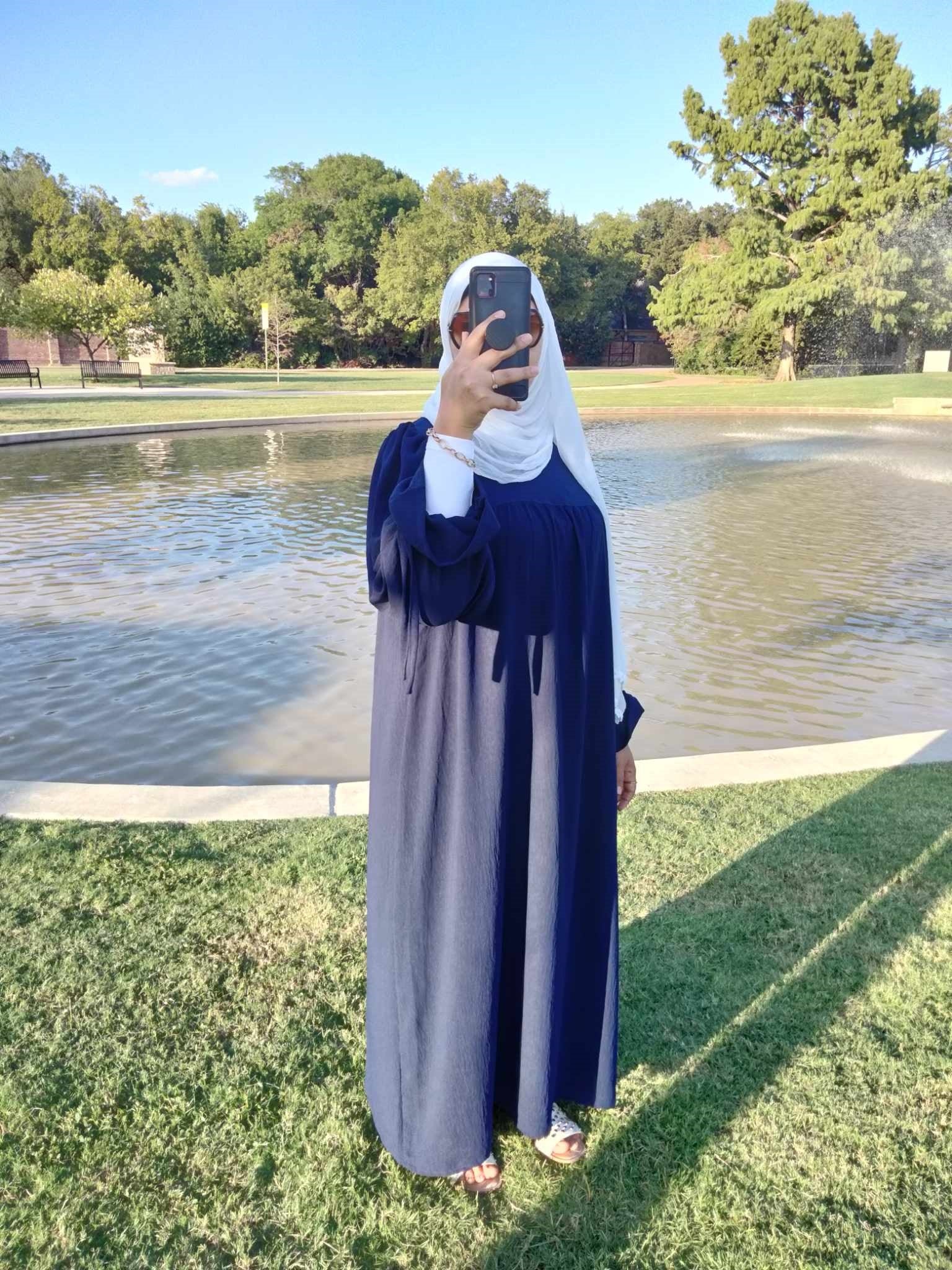 Maxi Dress Navy Blue - USA Hijab World