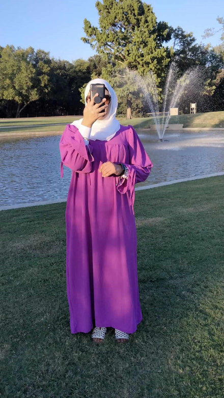 Turn heads in our viola maxi dress, a flowy purple long sleeve maxi dress in soft Cey fabric. The perfect long purple dress for any occasion.