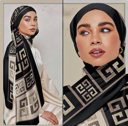 Printed Crepe Chiffon Hijab