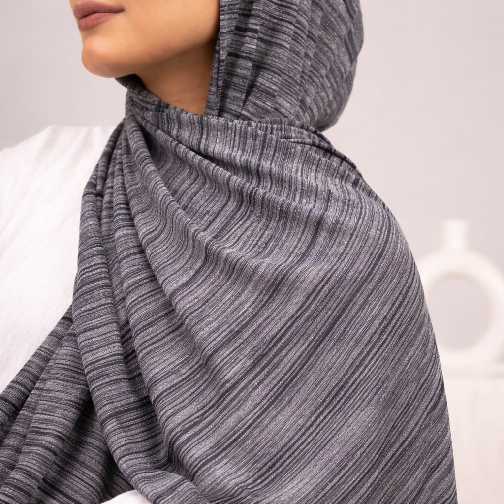 Cotton Lycra Shawl with Tie Back Cap Collection