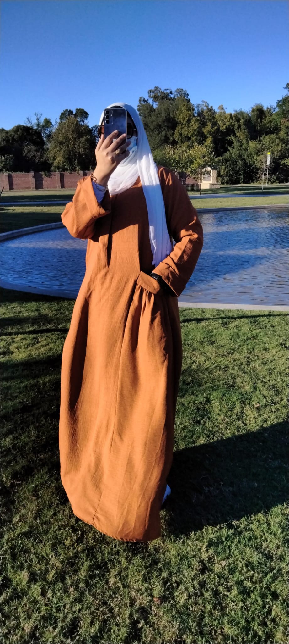 Long Sleeve Maxi Linen Dress Havan - USA Hijab World