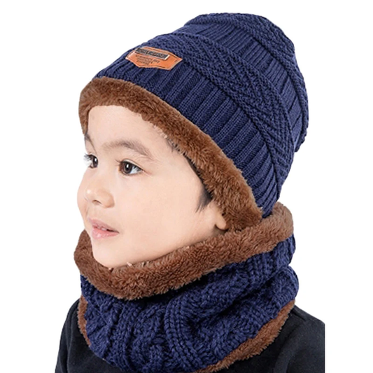 2 PCs Outdoor Hood and Neck Warmer for Kids