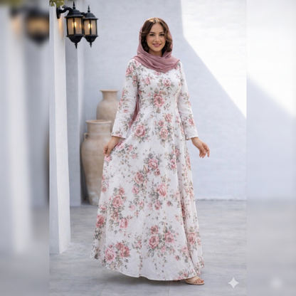 Italian Linen Dress V Neck Blue Matte  Color