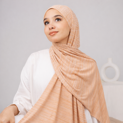 Cotton Lycra Shawl with Tie Back Cap Collection
