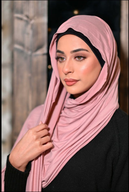 Turkish Premium Jersey Shawl Pink - USA Hijab World