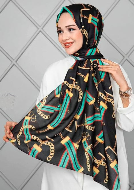 Turkish Mixed Patterned Shawl - USA Hijab World