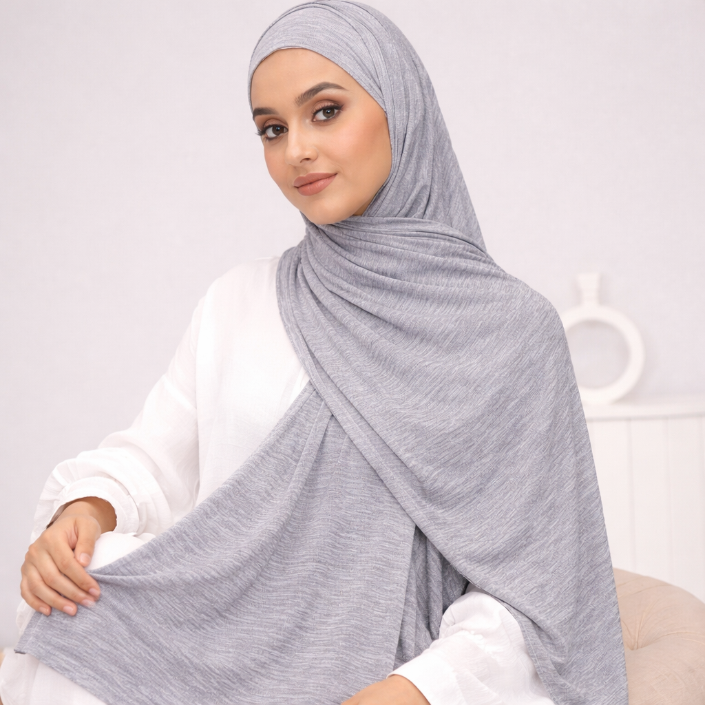 Cotton Lycra Shawl with Tie Back Cap Collection